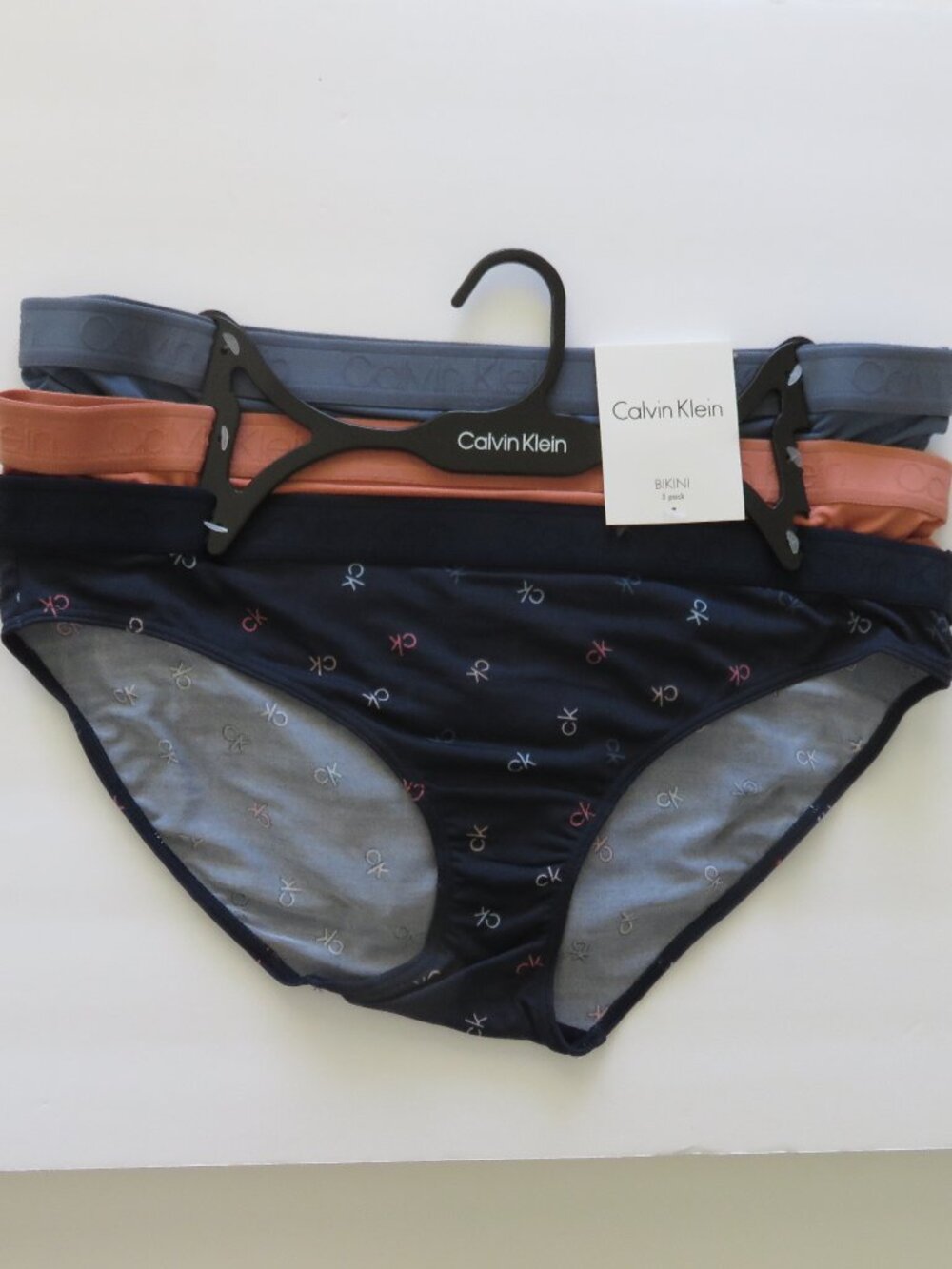 (#100) Calvin Klein Bikini 3 pack Panties Underwear Size L